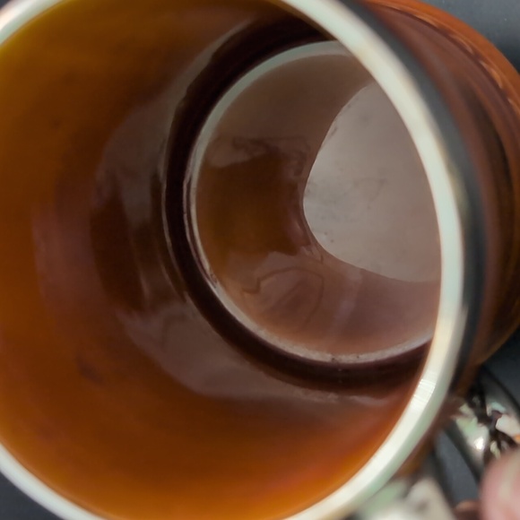 Vintage Lord Nelson Silent Night Pottery Beer Stein, Tan/Silver. - Picture 7 of 10